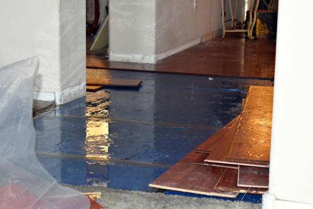 Professional Burst Pipe Cleanup technician working in Liberty, NC